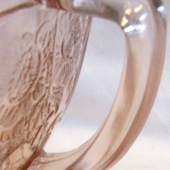 Anchor Hocking Mayfair / Open Rose Pink Depression Glass Creamer      J118 - Picture 4 of 4